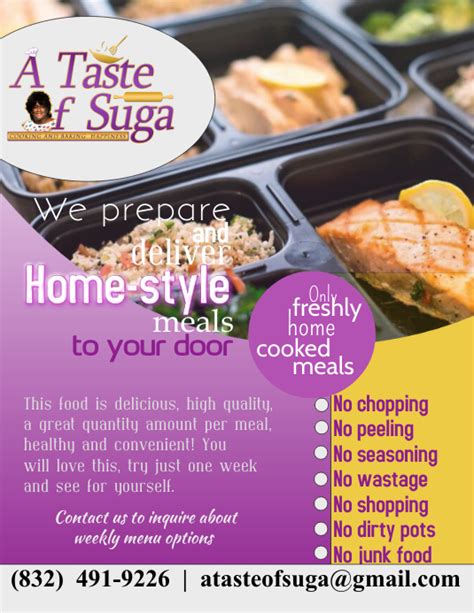 Meal Prep Flyer Template